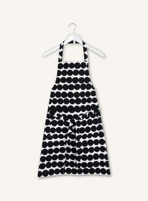 Tablier pois noirs et blancs Räsymatto* Marimekko