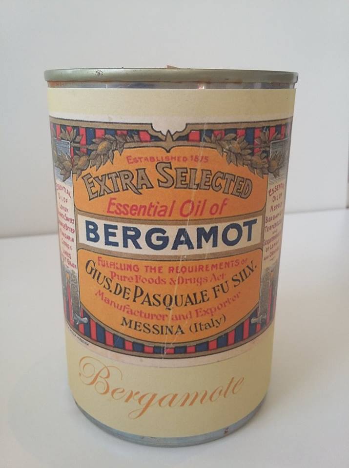 Bougie conserve Bergamote * Zeste de patine