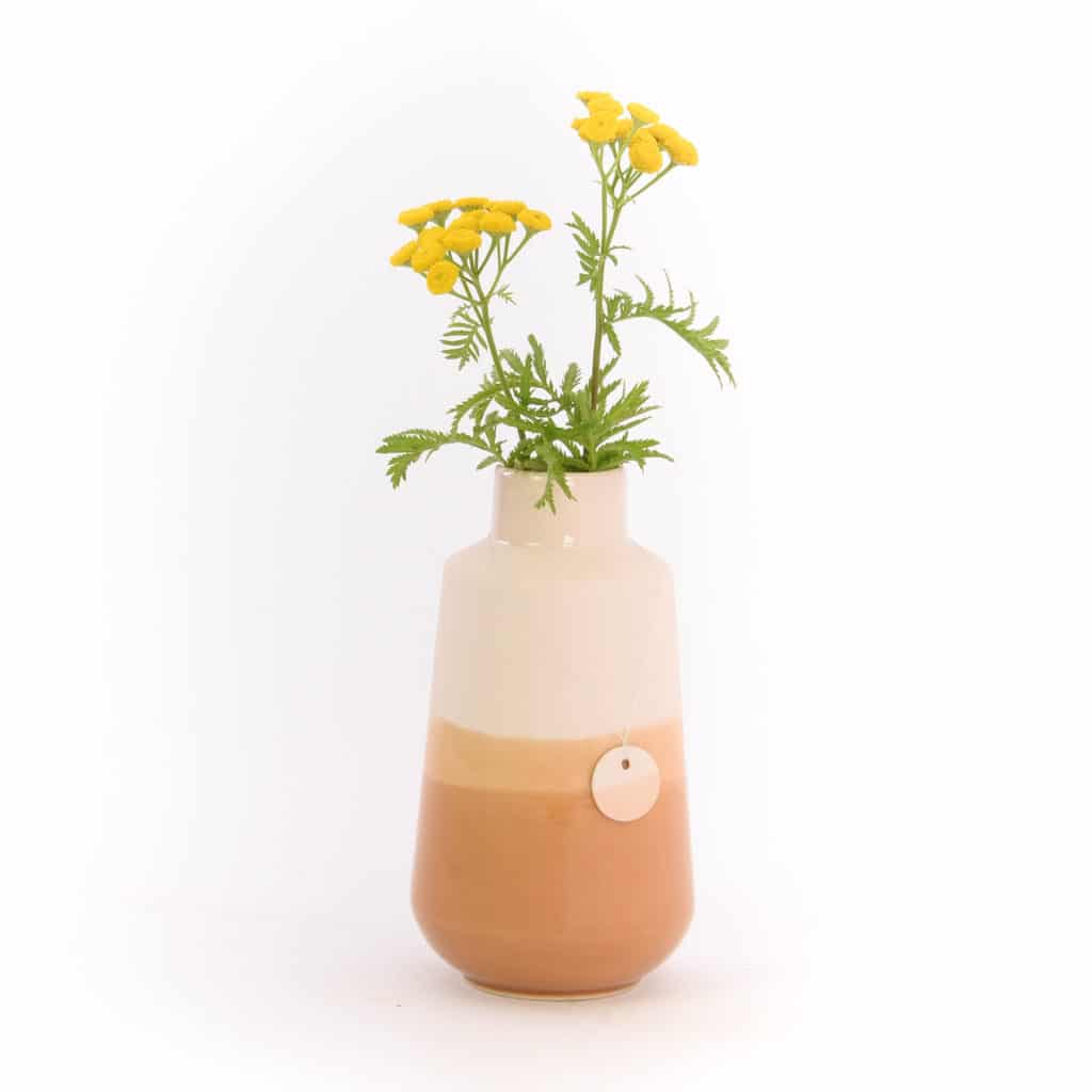 Vase en porcelaine dégradé pêche * Studio Harm en Elke