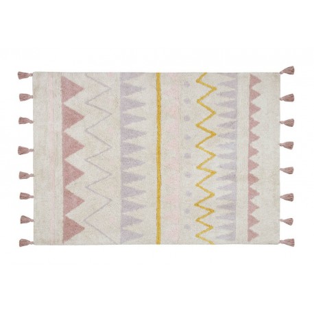 Tapis Azteca Natural - Rose poudré vintage * Lorena Canals