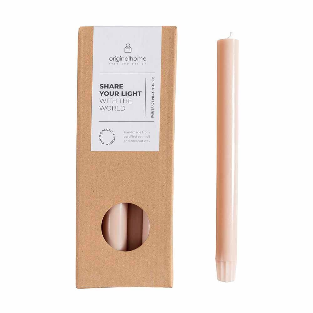 Pack de 10 bougies chandelles beige * Original Home
