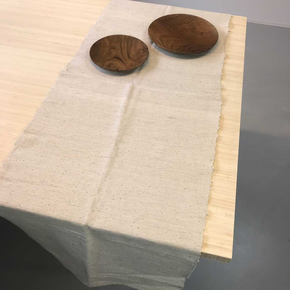 Chemin de table en coton écru naturel * Original Home