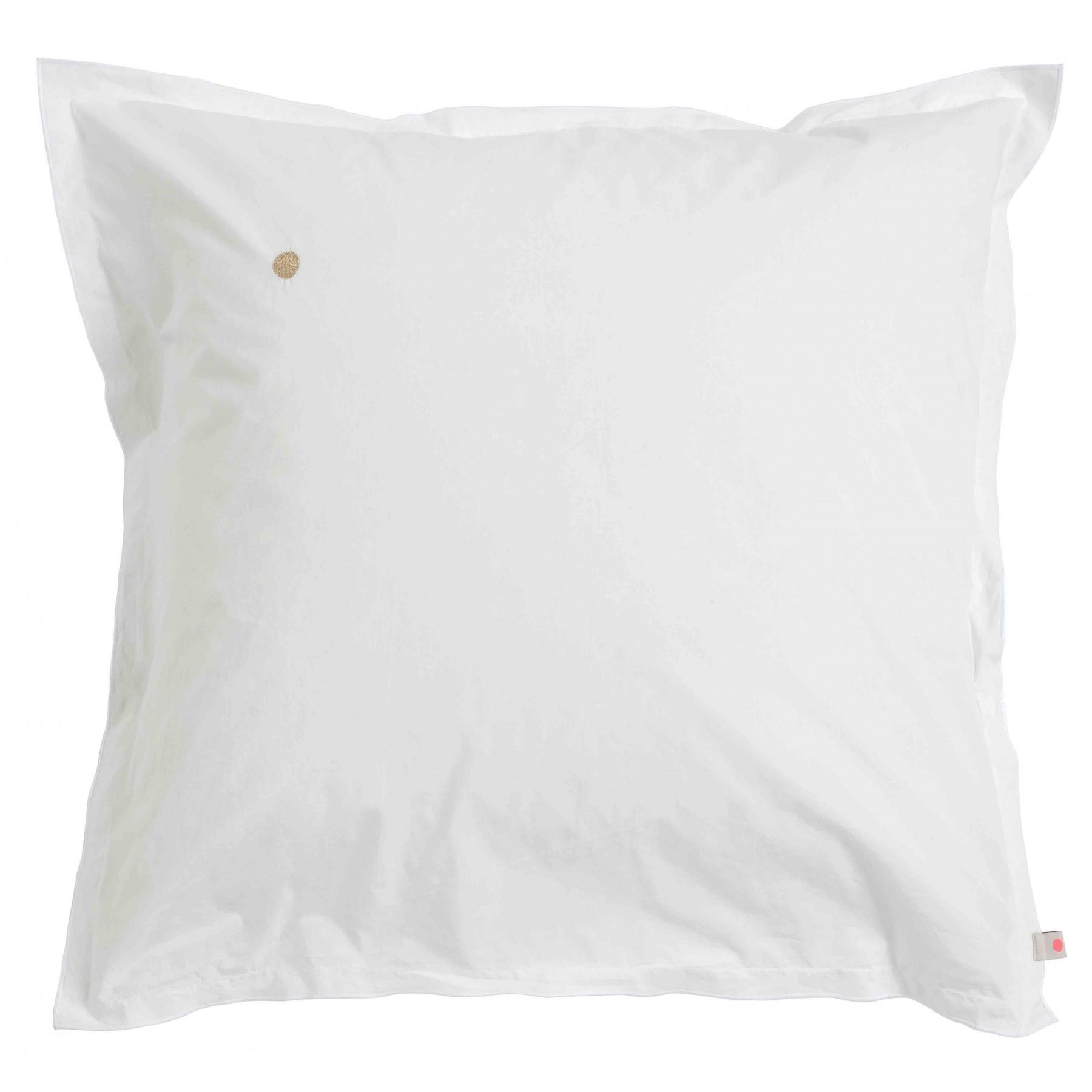 Taie d'oreiller Swann Blanc Milk bords Bords Blancs 65x65cm * La Cerise sur le Gâteau