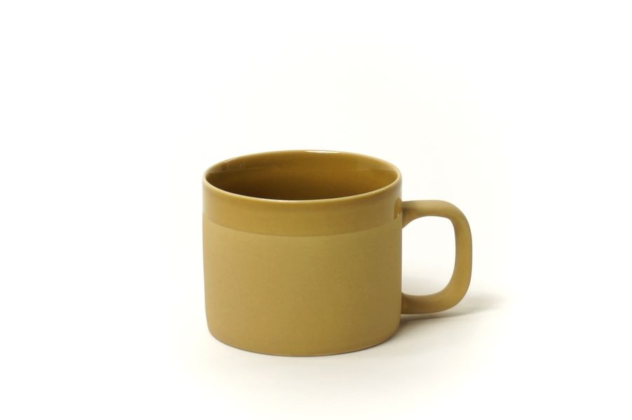 Tasse mate bord émaillé moutarde  200ml * Kinta