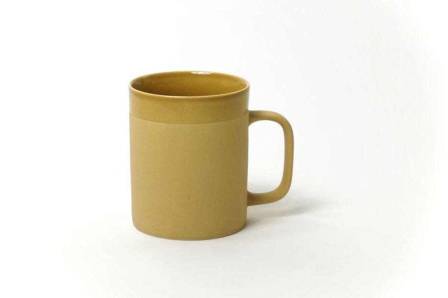 Mug moutarde mat bord émaillé 350ml * Kinta