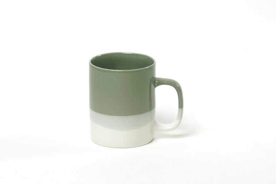 Mug tricolore céladon 350ml * Kinta