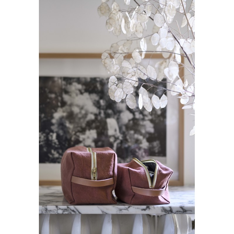 Trousse cube petit modèle - plusieurs coloris * La  Cerise sur le gâteau