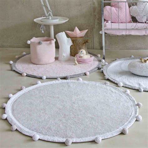 Tapis rond Bubbly light grey * Lorena Canals