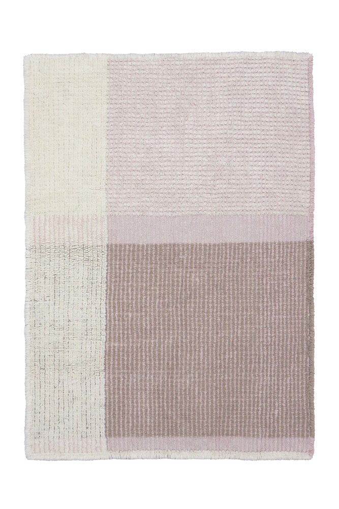 Tapis en laine lavable Kaia rose 120x170cm * Lorena Canals