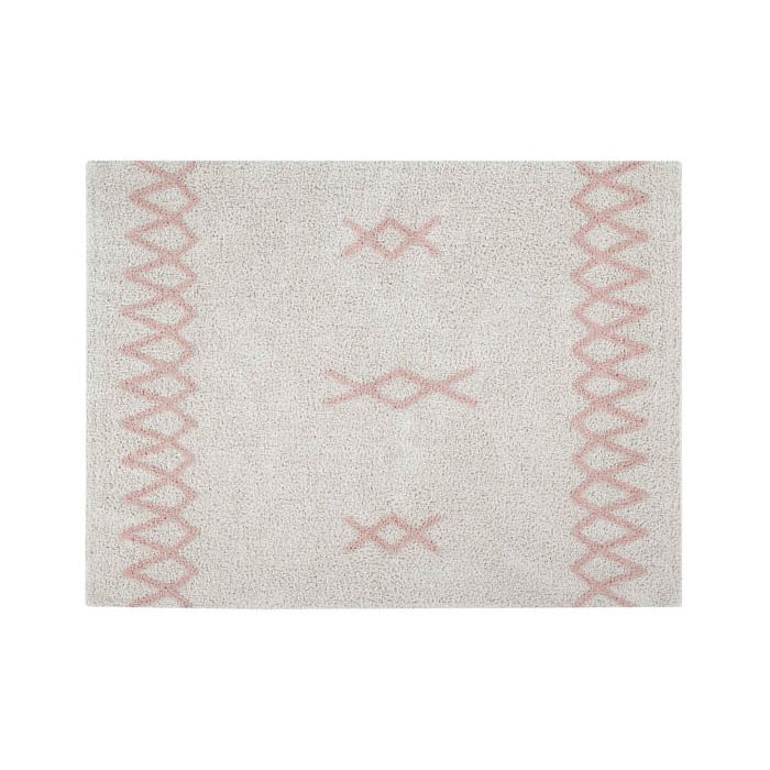 Tapis Atlas natural rose poudré vintage - 2 tailles  * Lorena Canals