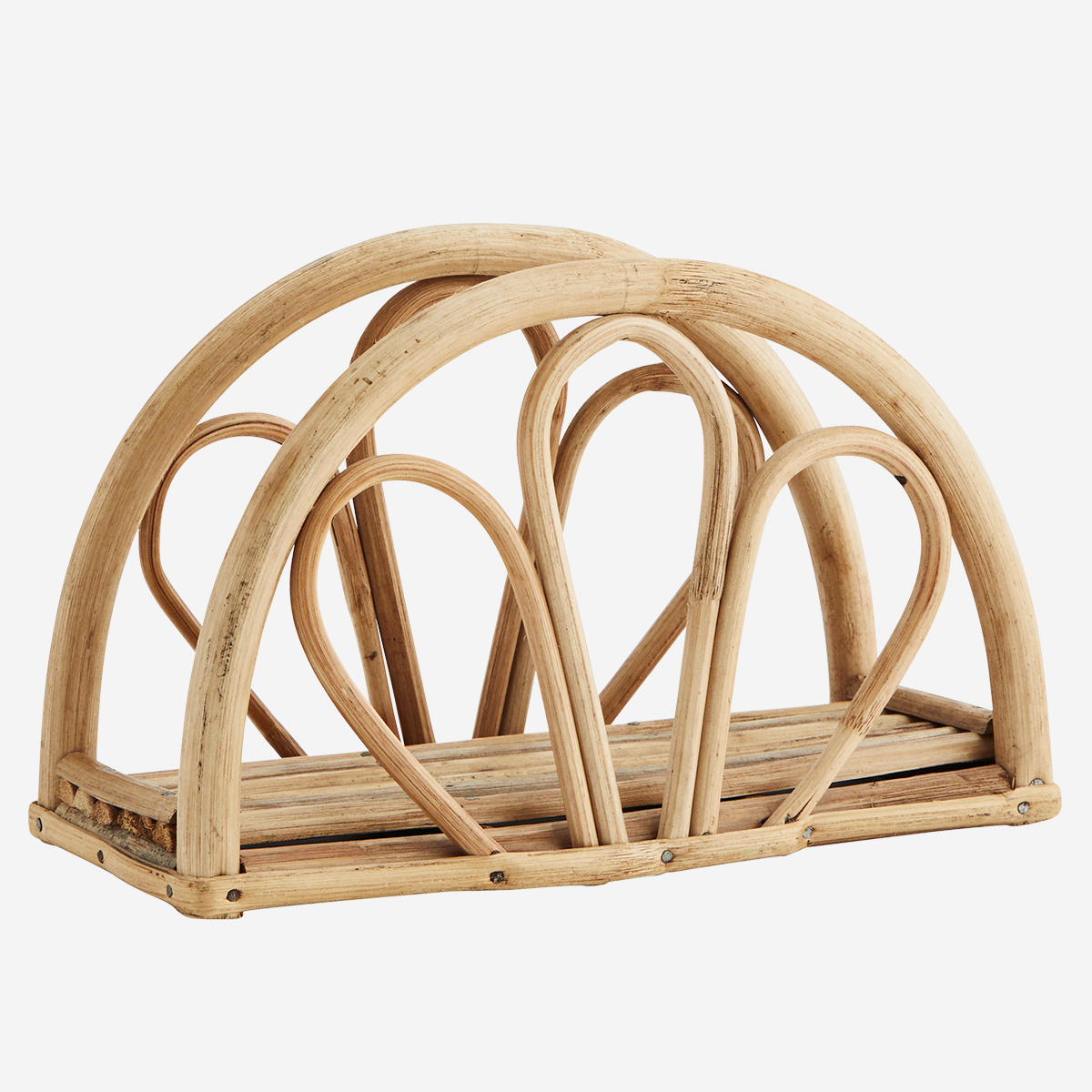 Porte-serviettes ou porte-enveloppes en bambou demi-cercle * Madam Stoltz