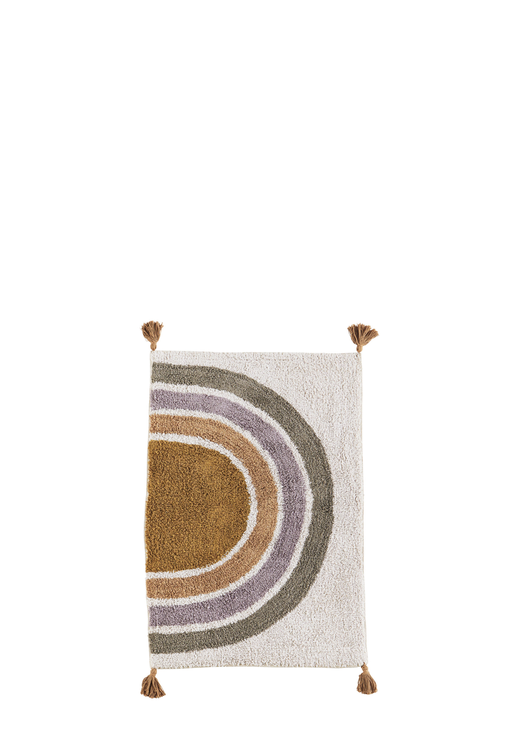 Tapis / Sortie de lit 60x90 cm en coton motif arc-en-ciel * Madam Stoltz