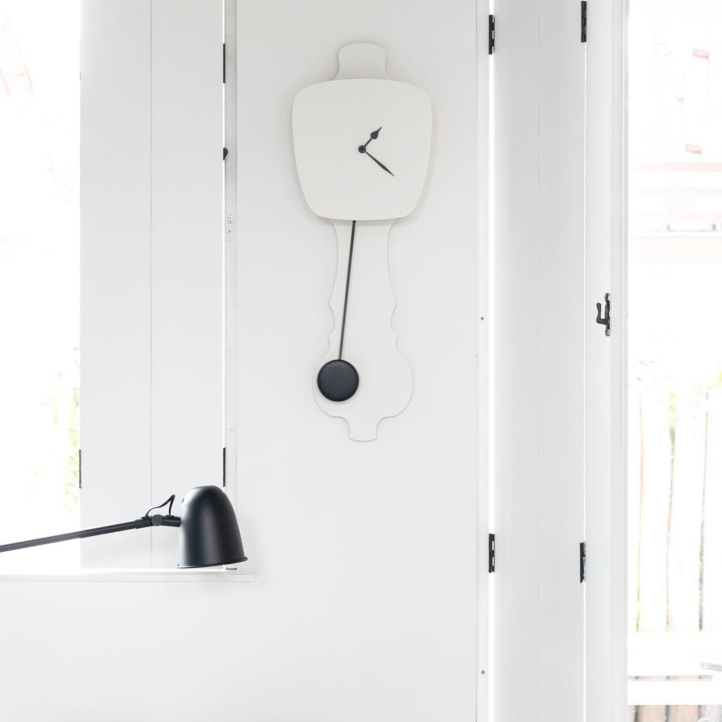 Horloge pendule blanc pur * Kloq