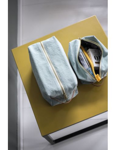 Trousse cube Grand modèle Iona Céladon * La Cerise sur le Gâteau