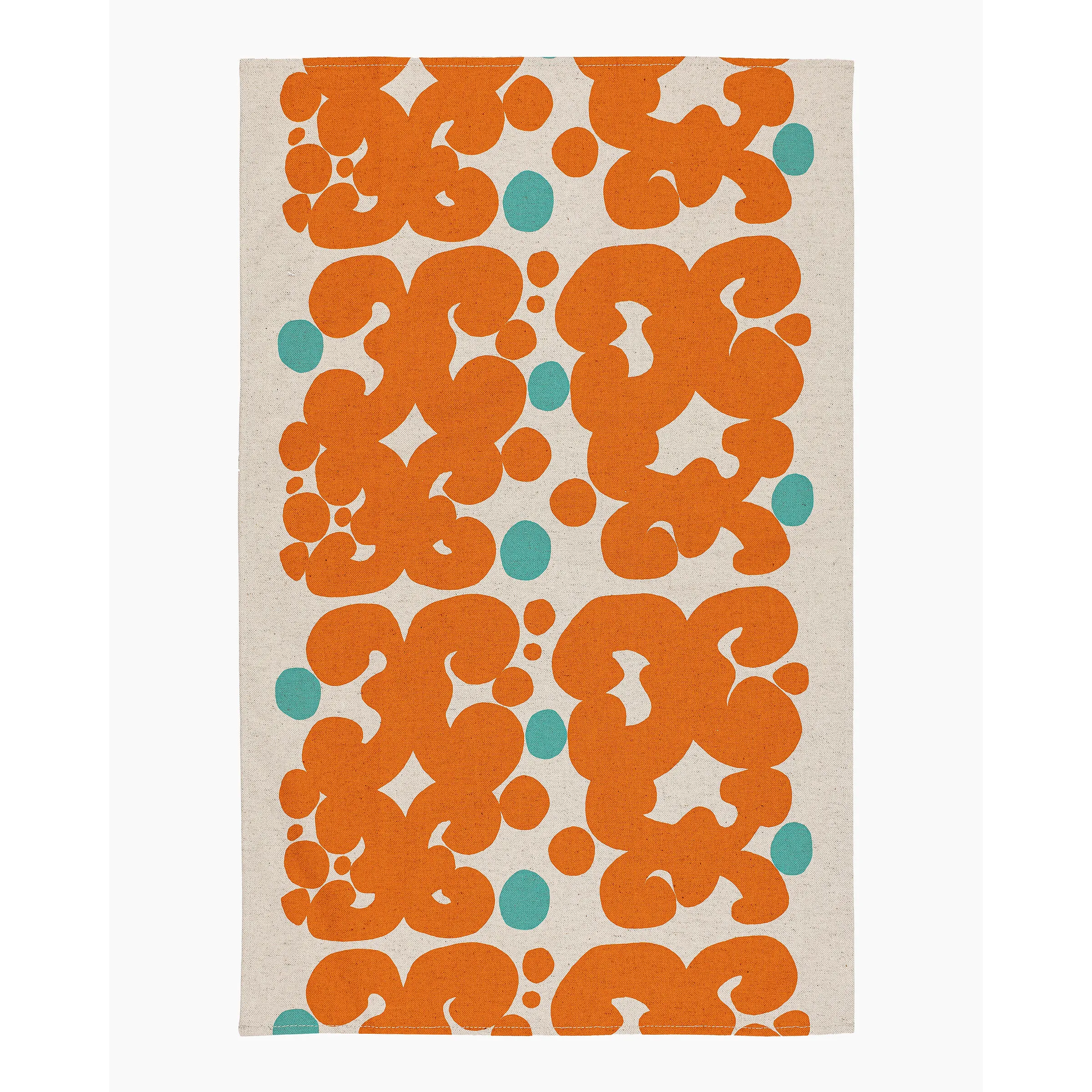Essuie de vaisselle Keidas orange/beige/bleu 43x70 cm * Marimekko