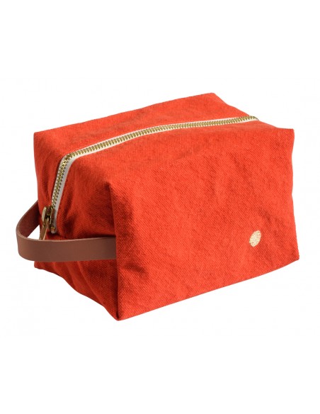 Trousse cube Petit modèle Tangerine * La Cerise sur le Gâteau