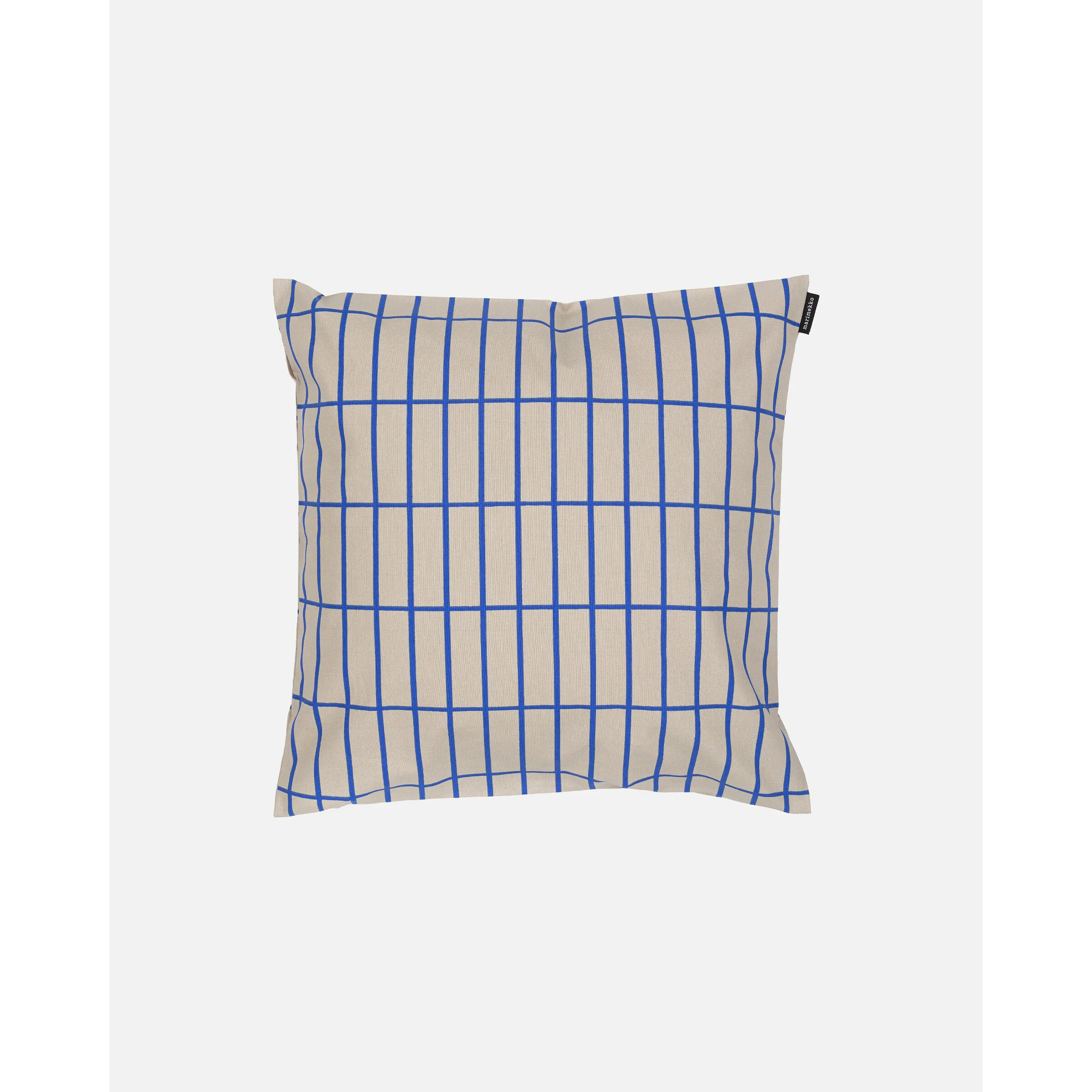 Housse de coussin Tiiliskivi gris/bleu électrique 50x50cm * Marimekko