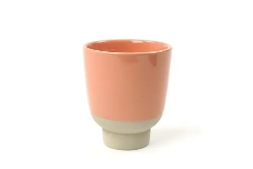 Tasse Rutunda émaillée rose corail  260ml * Kinta