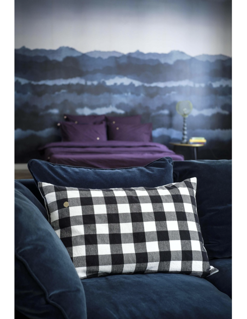 Housse de coussin Max caviar 40x60 cm * La Cerise sur le Gâteau