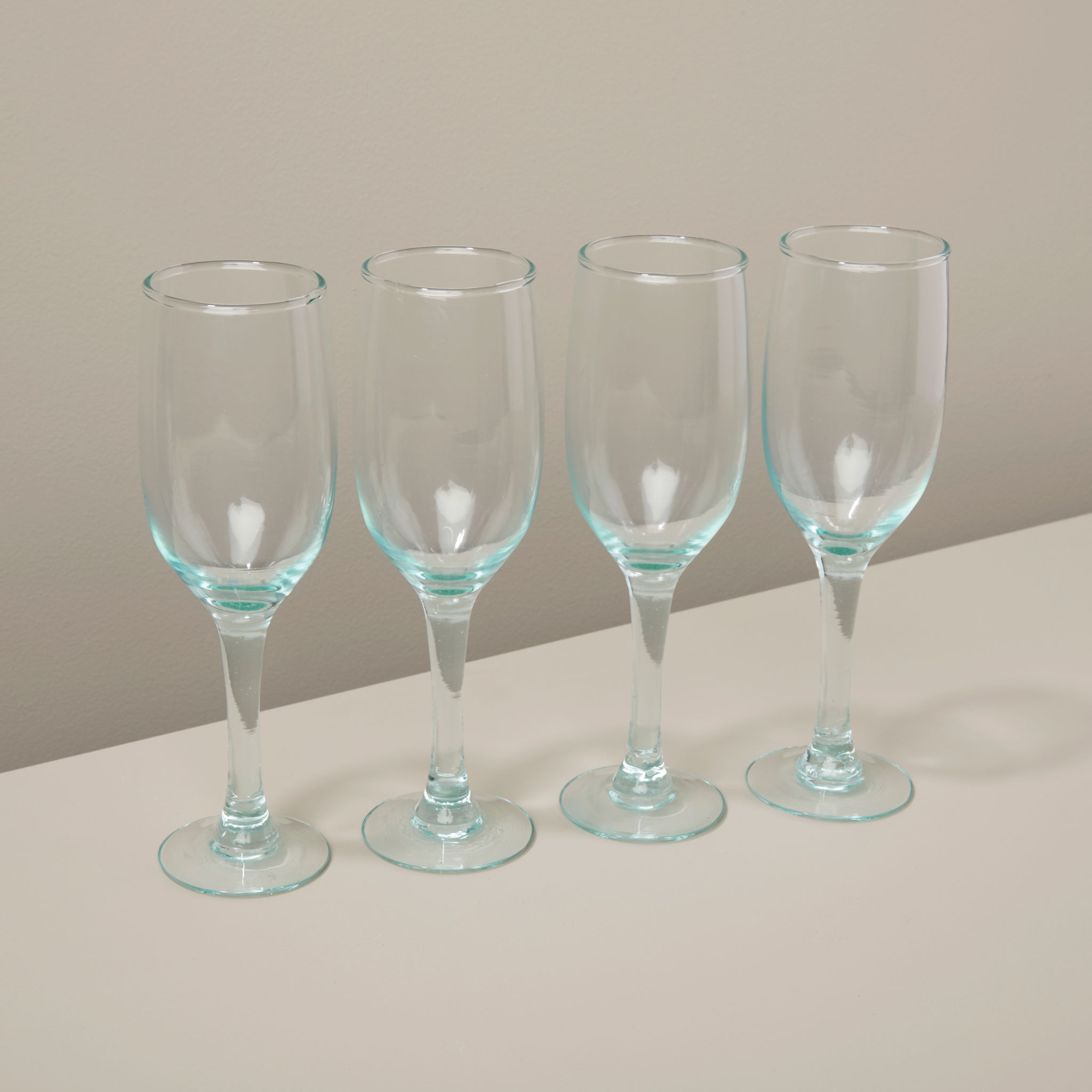 Verre à champagne en verre recyclé * Be Home