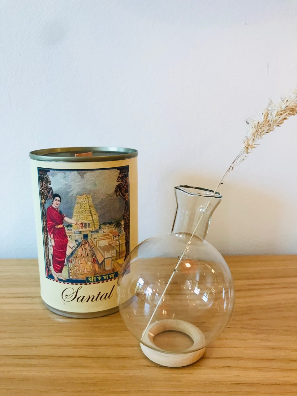 Bougie conserve Santal * Zeste de patine