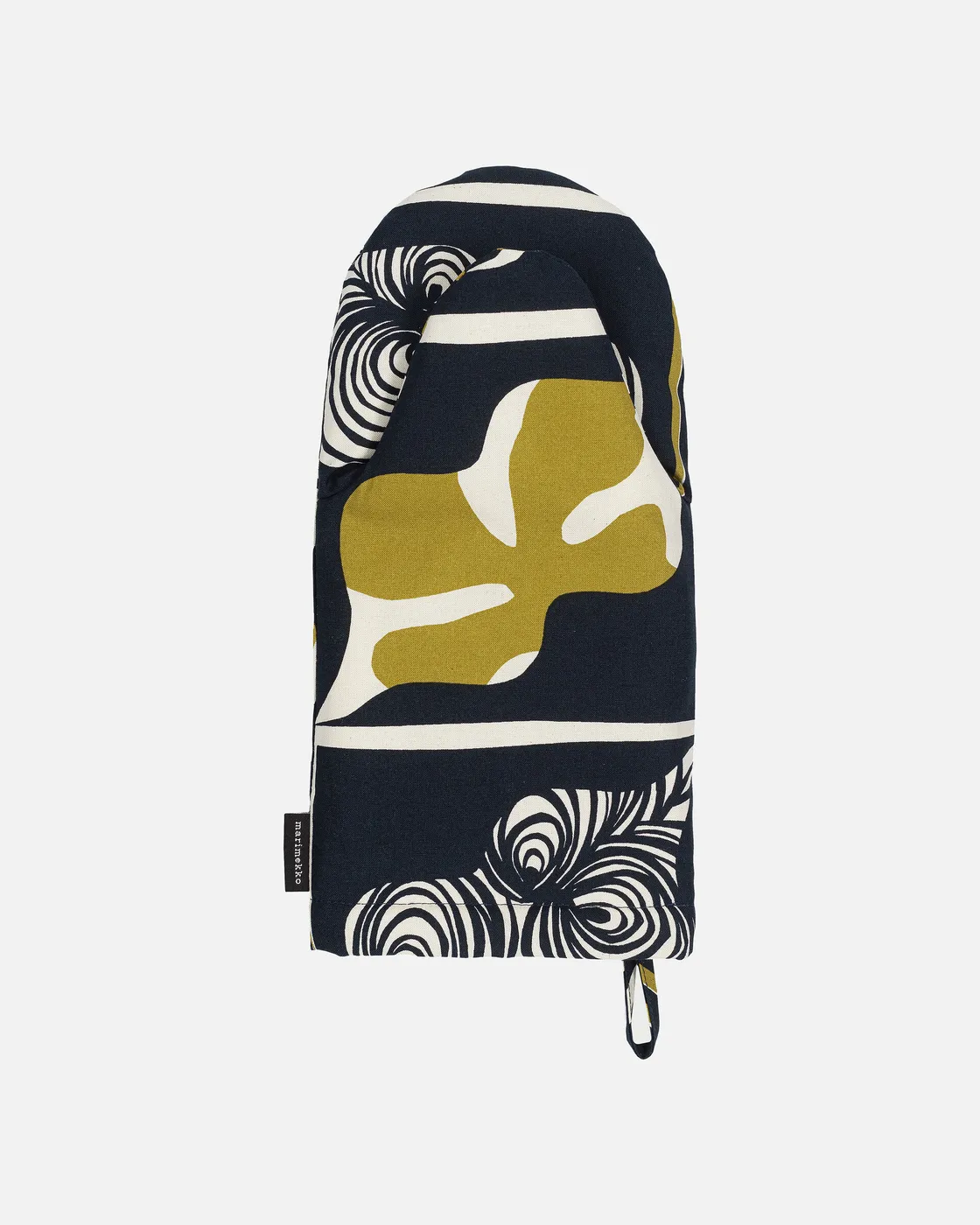 Manique gant Rukinlapa noir/écru/moutarde * Marimekko