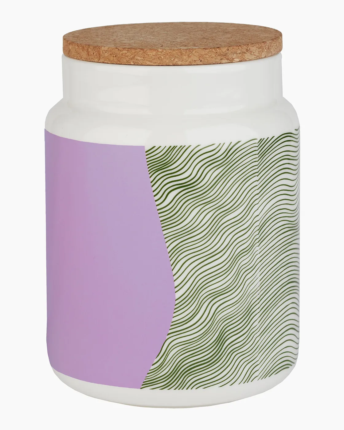 Grand pot avec couvercle Gabriel Näkki vert foncé/lilas * Marimekko