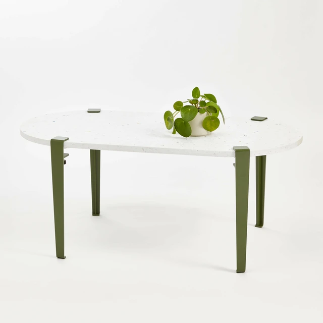 Table basse oblongue plastique recyclé VENEZIA * Tip Toe