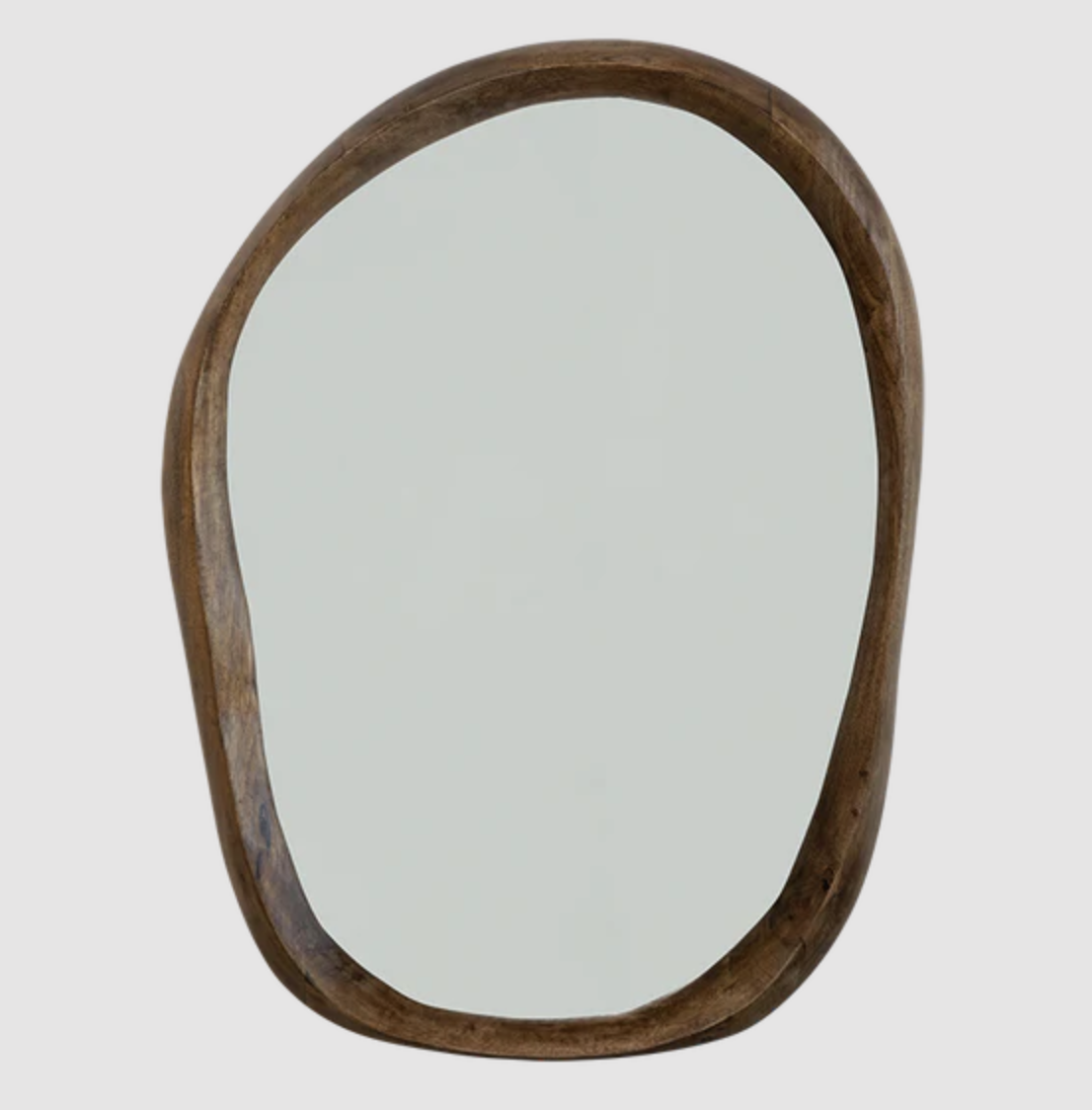 Miroir contour bois de manguier forme organique Shizu * Urban Nature Culture