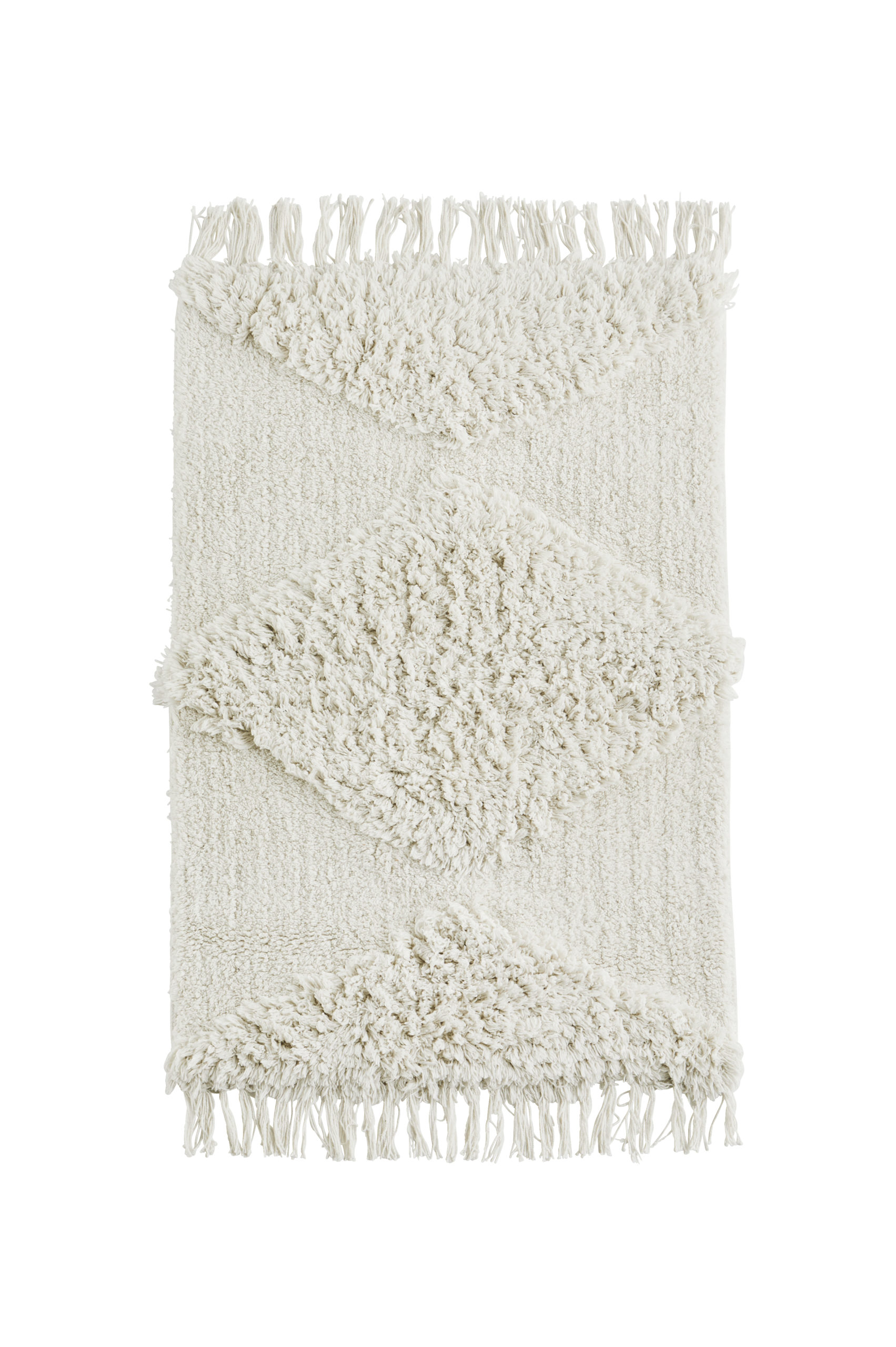 Tapis de bain en coton écru à relief * Madam Stoltz