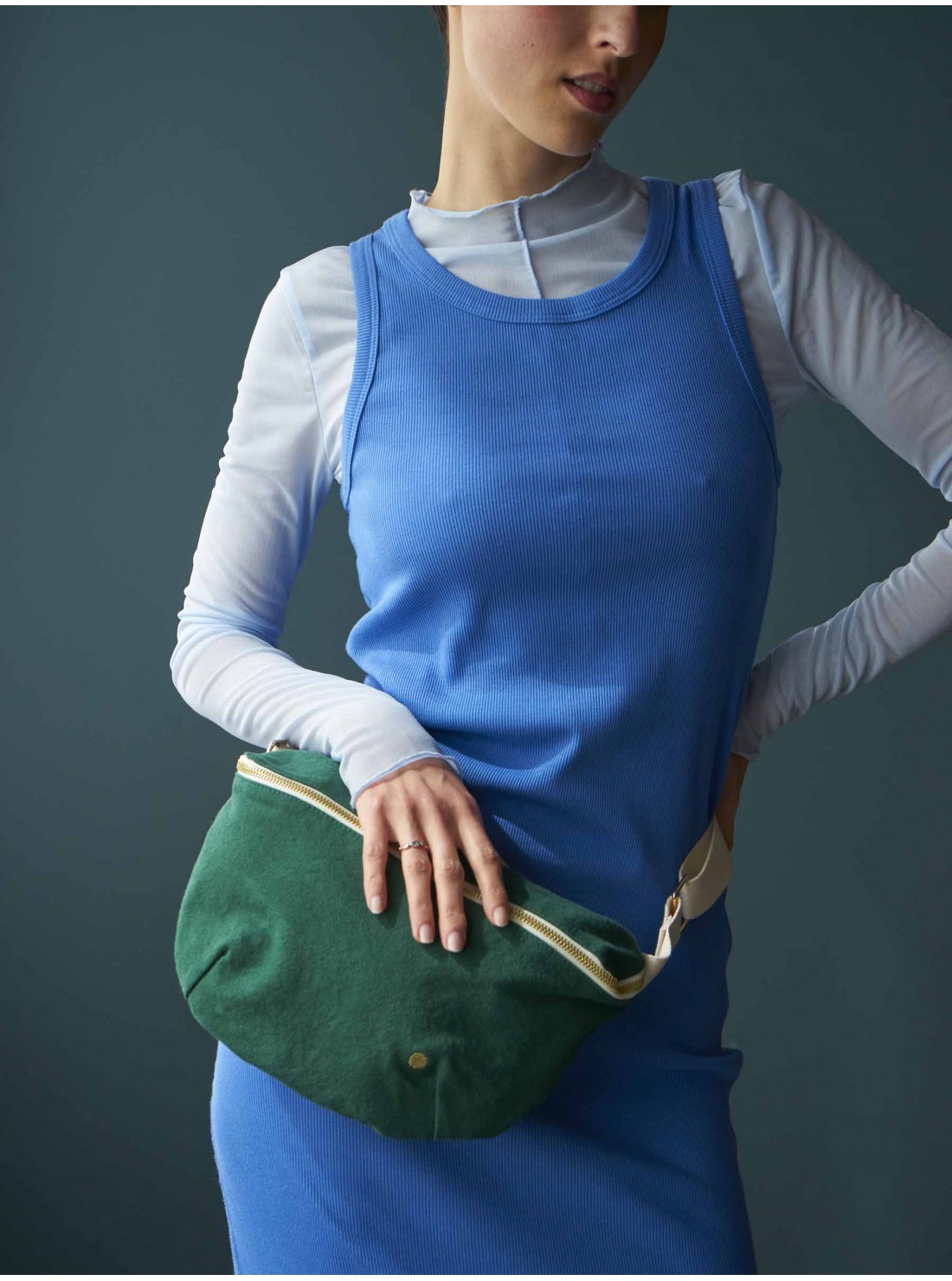 Sac banane Iona vert nori * La Cerise sur le Gâteau