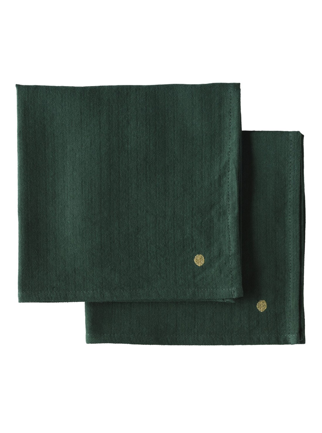 Set de 2x serviettes de table Marcel vert Nori * La Cerise sur le Gâteau