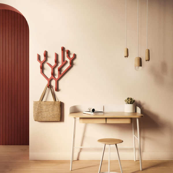 porte-manteau mural patère rangement hall d'entrée